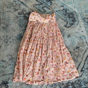 Chic Floral Tie-Back Spaghetti Strap Dress